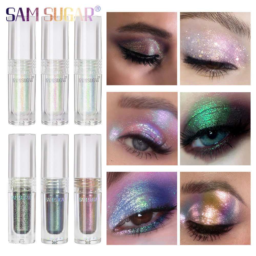 SAM SUGAR Chameleon Pearlescent Liquid Eyeshadow, Farbwechselnd, Aufhellend, Feiner Glitzer, Festtags-Look_voghion.com