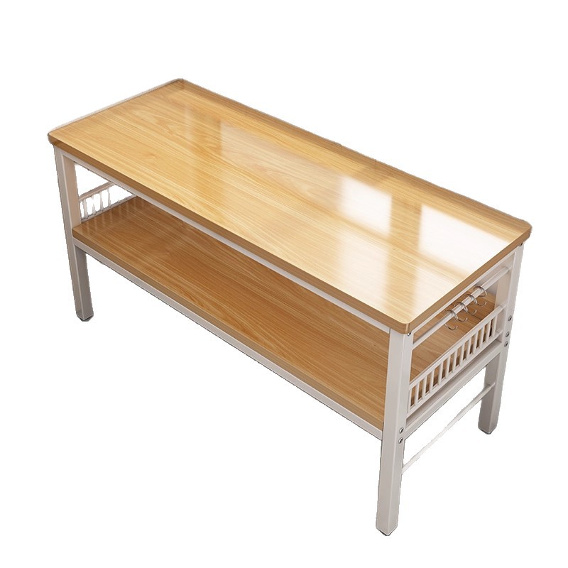 Estante de almacenamiento multifuncional de cocina mesa de corte de verduras mesa de trabajo piso de microondas multicapa nuevo estante de almacenamiento de almacenamiento