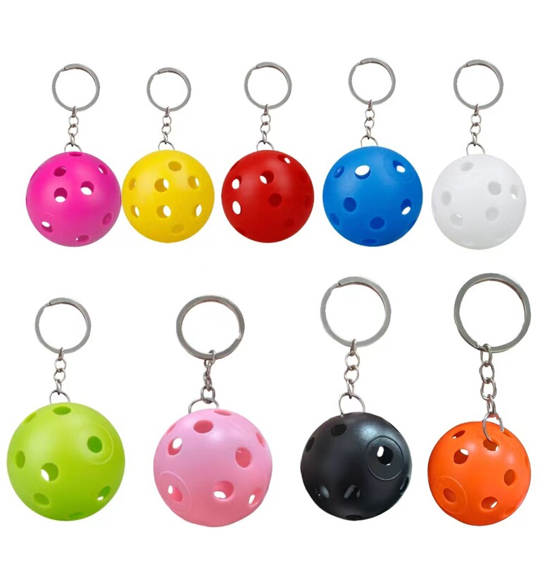Pickleball Keychain Exquisite Pendant Usapa Travel Sports Souvenir Key Chain Ring Decoration Gift