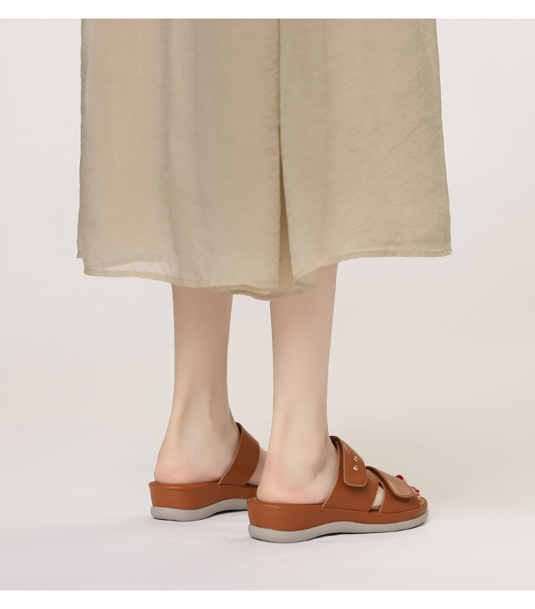 Wedge Heel Non-Slip Shoes For Women Summer New Fashionable Casual Versatile Beach Vacation Sandals_vogvips.com