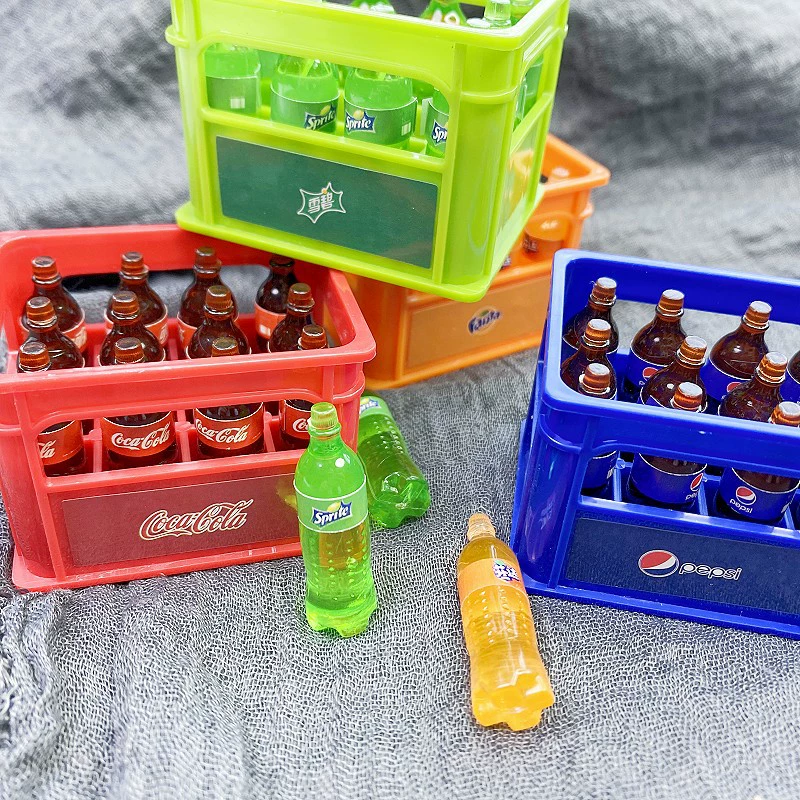 Small doll house, food play, Cola, Soda