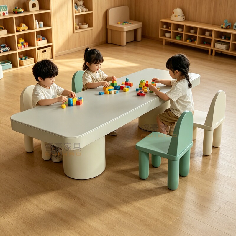 Zdh Kidsren's Building Block Tables and Chairs, Plastic Large Particle Building Blocks, Educational Toys, Table Assembly Games, Wooden Early Education Tables Zdh Kidsren's Building Block Tables and Chairs, Plastic Large Particle Building Blocks, Educational Toys, Table Assembly Games, Wooden Early Education Tables