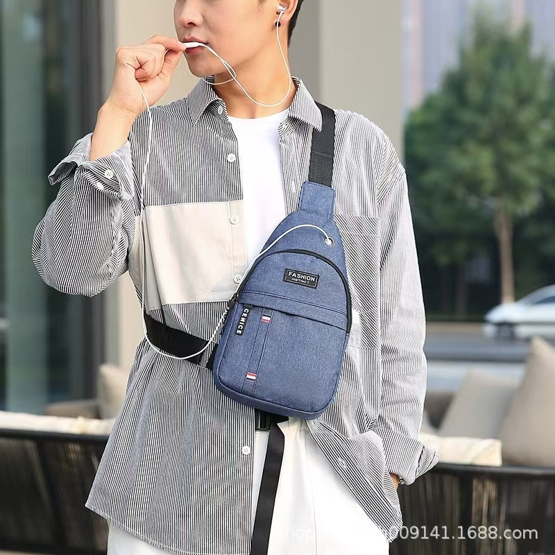 Bolso de Pecho de Tela Oxford para Hombre 2024, Bolso de Hombro Multifuncional Deportivo, Informal, para Exteriores, Bolso Cruzado, para Viajes de Negocios