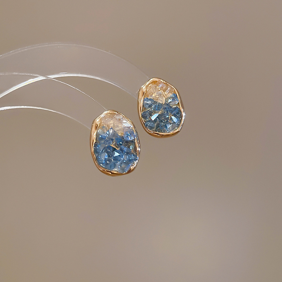 Pendientes de flores de color dopamina Pendientes dulces y frescos de primavera y verano Pendientes pequeños y elegantes de alta gama para mujer