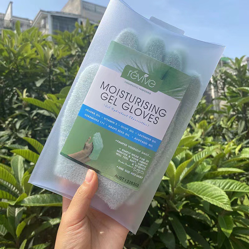 Tarjeta de PVC en caja gel de aceite esencial máscara de mano máscara de pie calcetines traje de cuidado corporal pantalla táctil Mano Cubierta de pie