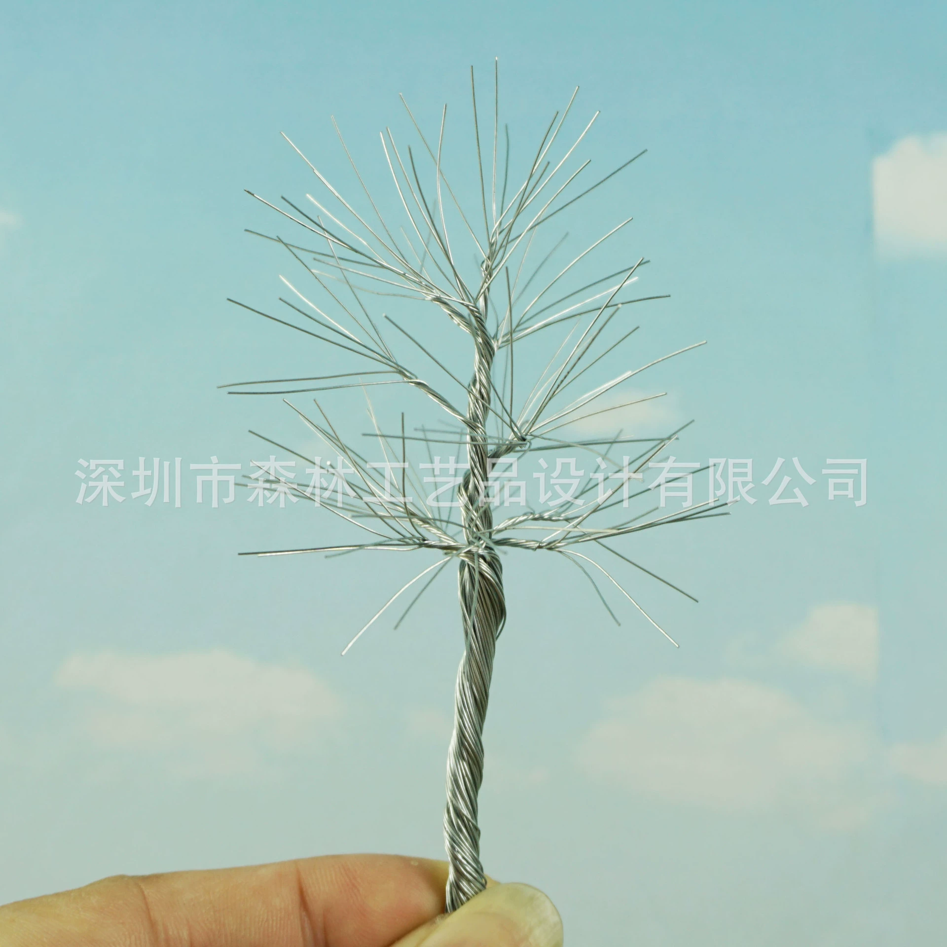 Модель здания, модель поезда, модель песочного стола, модель дерева DIY учебный материал проволока 11560-столб дерева