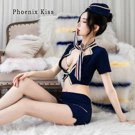 新款情趣内衣性感包臀裙夜店空姐制服秘书调情套装