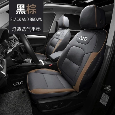 Modelə uyğun (Original) oturacaq örtükləri – Q3 Four-Season Car Seat Cover - black-brown-standard-edition-five-seats-nappa-leather-fully-surrounded-front-and-rear-rows
