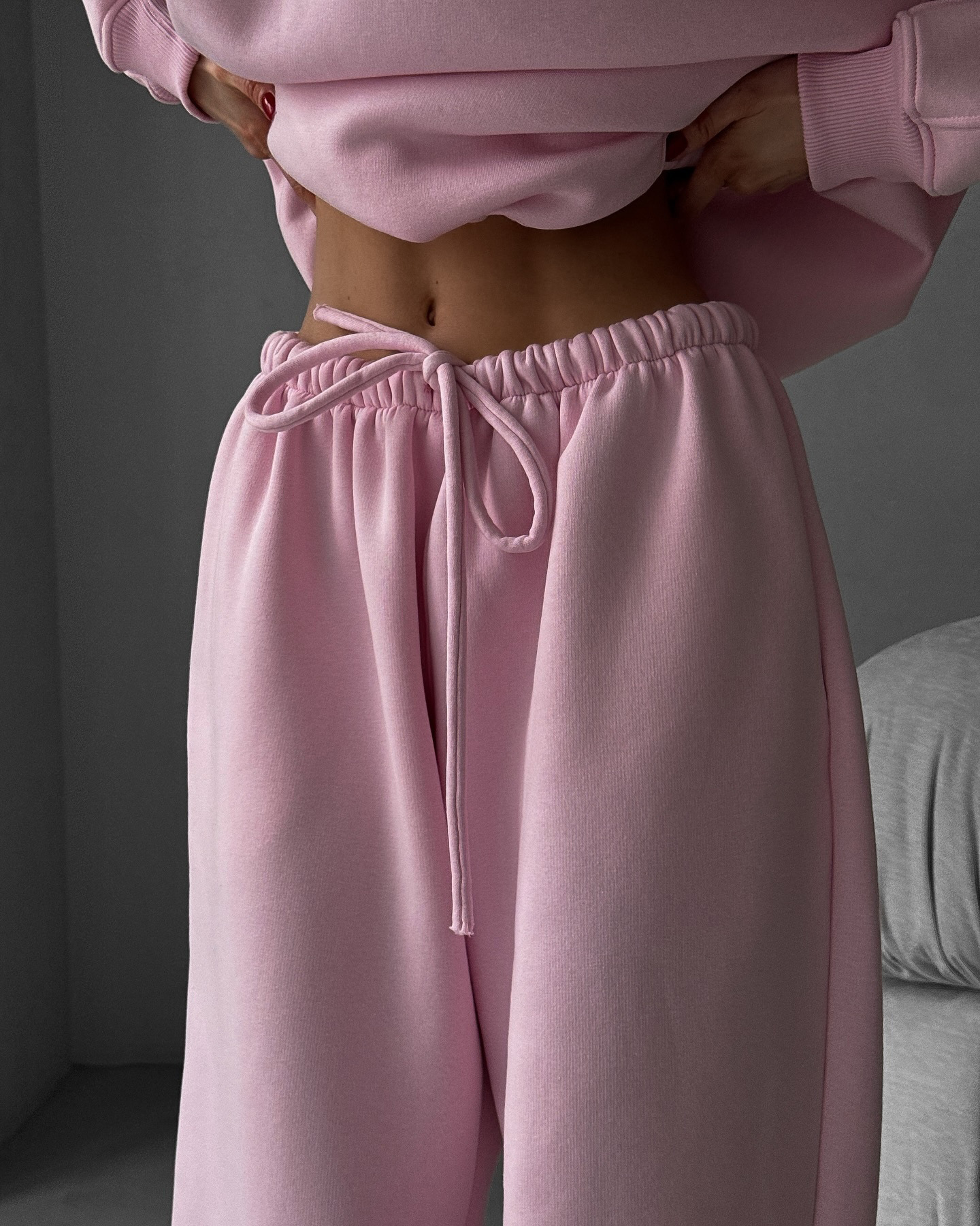 2025 Fall/Winter New European And American Solid Color Long Sleeve Hooded Sweatshirt Women's Fashion Casual Pants Sports_ecoleips.com