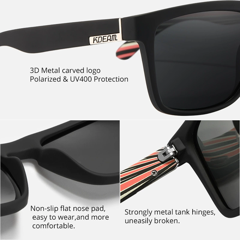 KDEAM (Cross-border trading), travel classic square universal sunglasses for men and women
