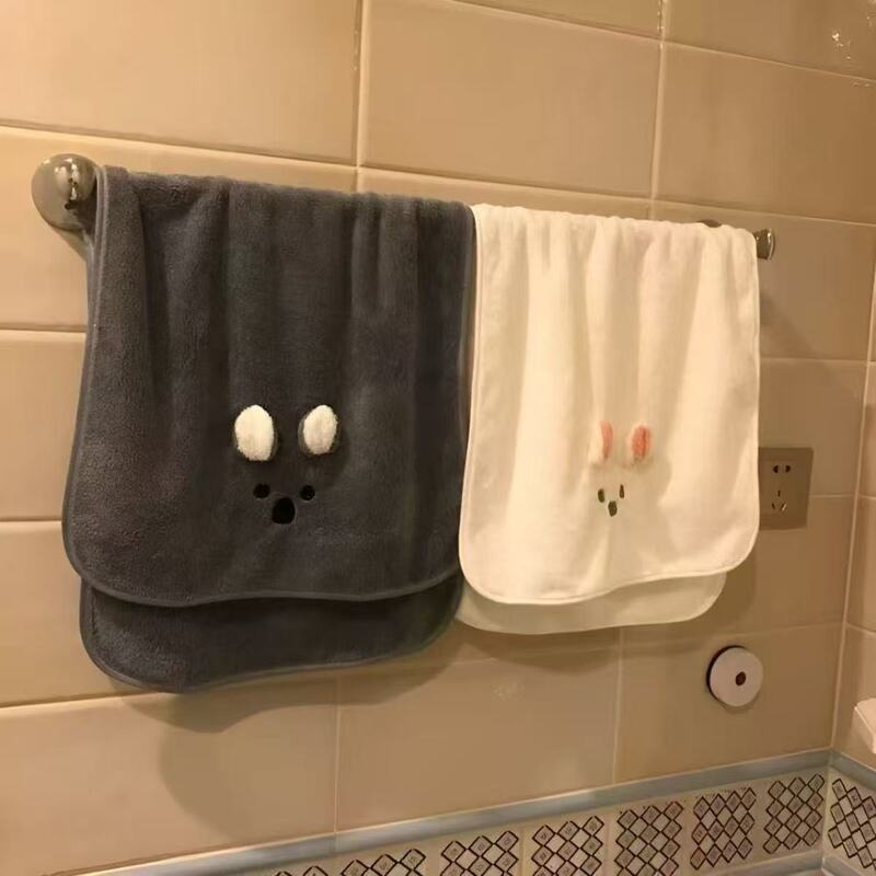 INS cartoon bear towel for women, coral fleece soft absorbent face towel, couple's face towel, student quick-dry hair towel INS cartoon bear towel for women, coral fleece soft absorbent face towel, couple's face towel, student quick-dry hair towel
