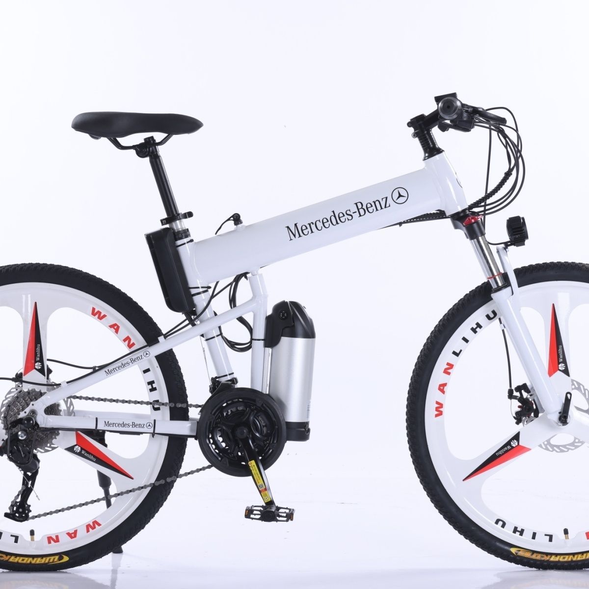 铝合金自行车折叠变速助力成人山地车男女学生27速代步车