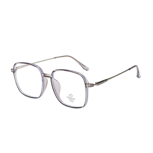 Ultra-lightweight eyeglass frames for women, suitable for prescription lenses, large frames, minimalist style, round face, Korean style, cool tea color, trendy eyewear.