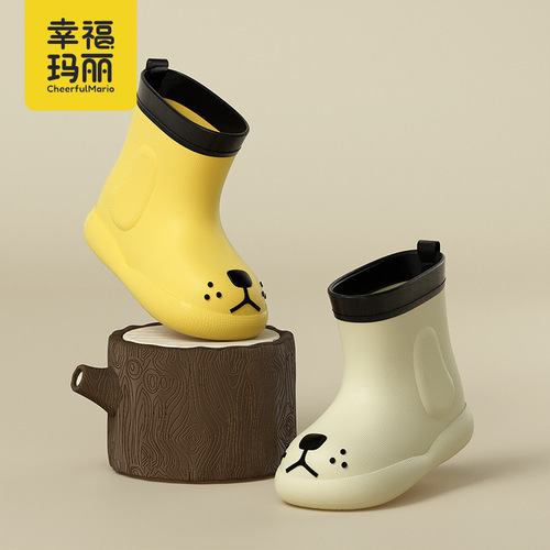 Happy Mary new children's rain boots EVA cartoon cute non-slip boys and girls baby rain boots children's shoes