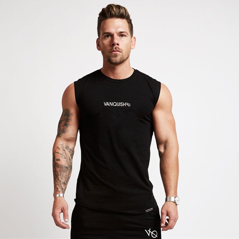 Muscle Fitness Brothers Summer Sports Men's Vest Fitness Running Sleeveless T-shirt Slim Fit Training Clothes Muscle Fitness Brothers Summer Sports Men's Vest Fitness Running Sleeveless T-shirt Slim Fit Training Clothes