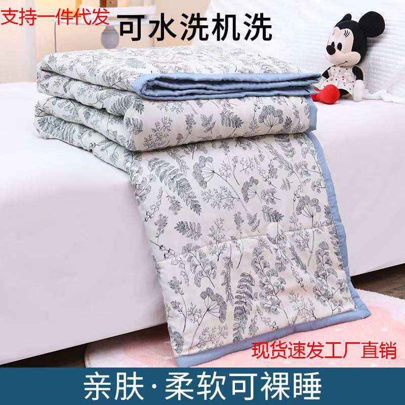 Air Conditioning Quilt, Summer Quilt, Gift for Opening Events, Promotional Gift, Thin Quilt Wholesale, Washable, Chinese Style Printed Cooling Quilt