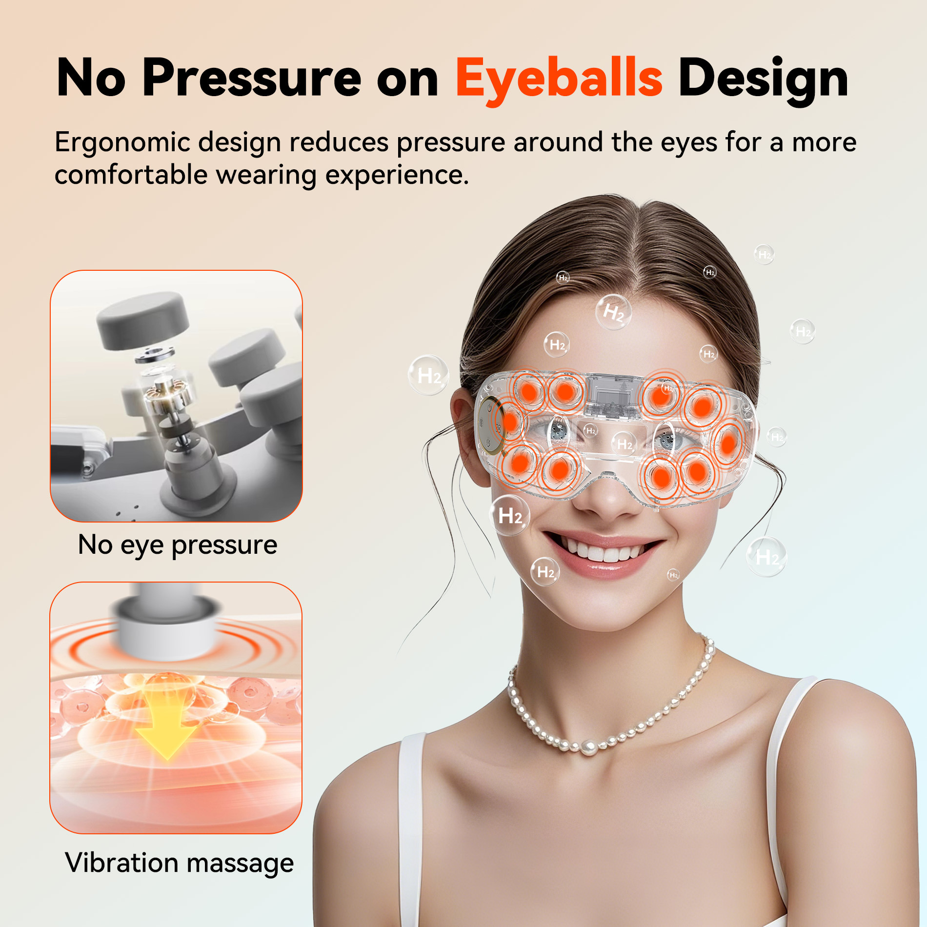 Hot-selling hydrogen absorption eye mask, a complementary tool for home hydrogen generators, and a heat-resistant eye mask massager
