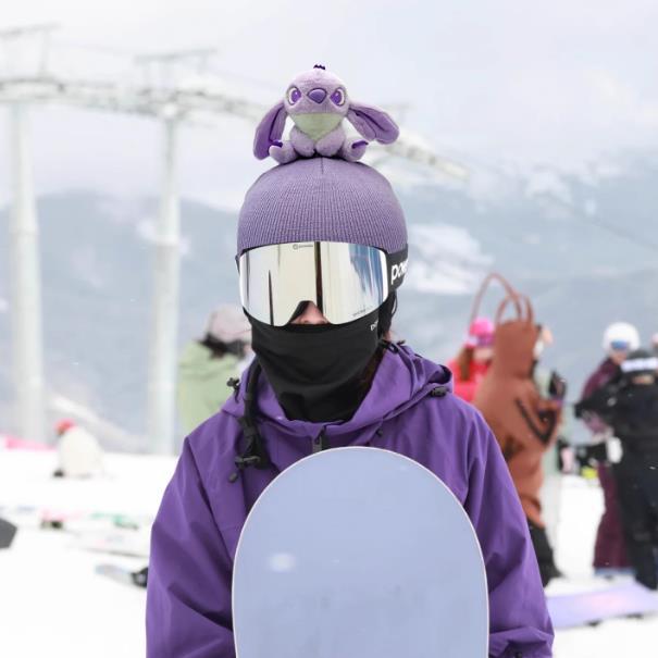 Lingnabel casco de esquí cubierta de sombrero de batería de doble placa sola cubierta de casco de nieve para mujeres adorables accesorios de decoración de orejas para niños