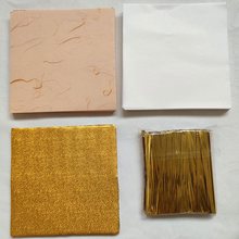 现货柑金纸龙珠锡纸棉白金色柑普茶扎带大红包装纸棉纸小青柑金丝