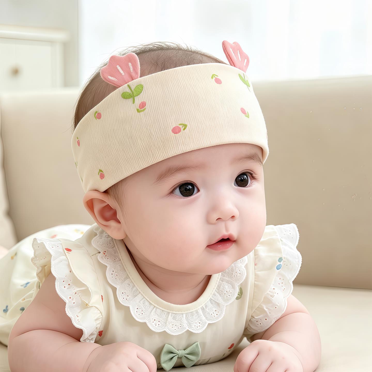 Newborn Hat Summer Thin Fontanelle Door Air Conditioner Home Hat Female Infant Small Month Old Empty Top Tire Cap_voghion.com