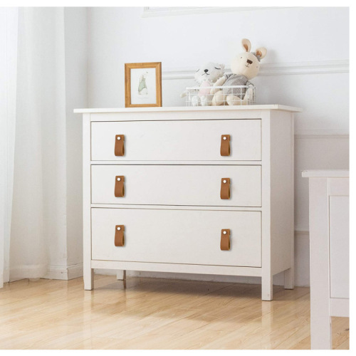 Nordic style ins leather cabinet handle leather suitcase leather drawer handle children's partition PU leather strip handle