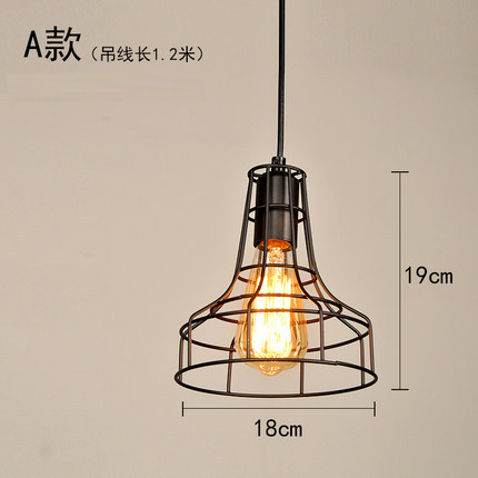 Restaurante creativo comedor lámpara de mesa moderna personalidad simple retro pequeña lámpara pasillo lámpara colgante bar lámparas de estilo industrial
