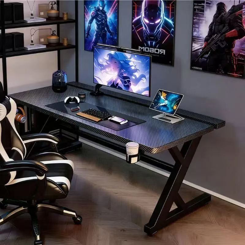 Computer Desk for Home Use, Desktop Desk for Home Bedroom, Study Desk That Can Be Equipped with a Robotic Arm, Carbon Fiber Gaming E-Sports Desk Computer Desk for Home Use, Desktop Desk for Home Bedroom, Study Desk That Can Be Equipped with a Robotic Arm, Carbon Fiber Gaming E-Sports Desk