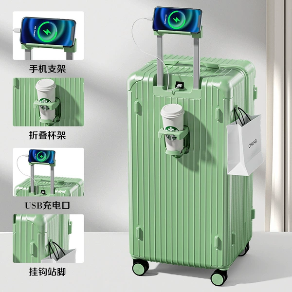 Green glass holder charging, tubing