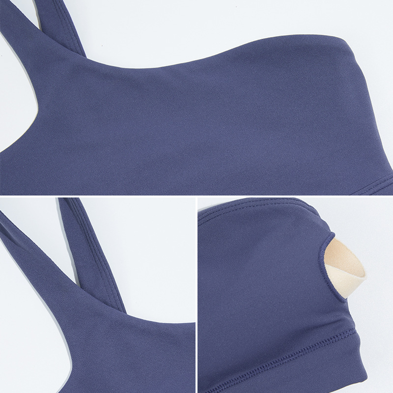 Transfronterizo nuevo oblicuo de un hombro ropa interior deportiva sujetador de yoga desnudo de las mujeres de secado rápido belleza espalda chaleco ropa de entrenamiento de yoga