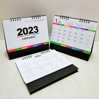 2027年创意桌面小台历国际版日历批发定制简约款香港假期记事月历