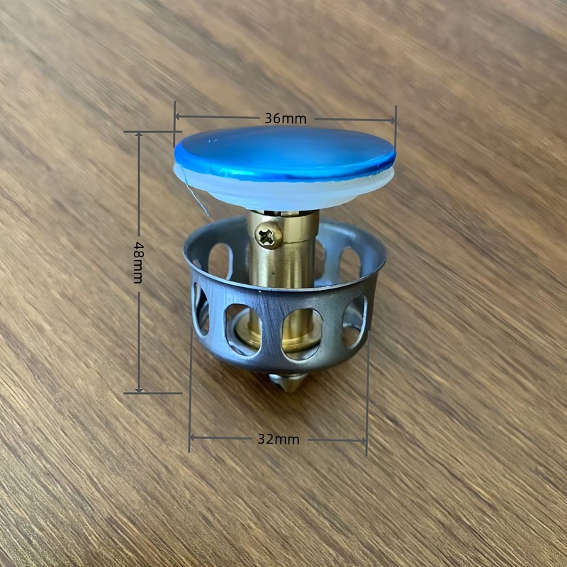 下水塞洗手洗脸盆下水翻版塞下水器过滤提篮防堵防臭按压弹跳芯|undefined