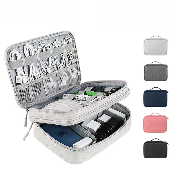 Large Capacity Digital Accessories Storage Bag Multifunctional Waterproof Charging Data Cable Headset U Disk Youdun Finishing Bag Box