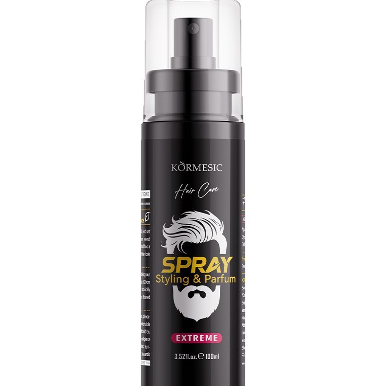 KORMESIC Inglés completo 2 en 1 aceite para el cabello y spray de perfume para el cuidado del cabello para hombres comercio exterior transfronterizo
