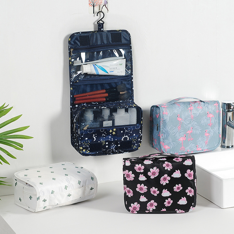 Original printed large-capacity waterproof travel toiletry bag cosmetic bag multi-functional portable storage bag hanging type