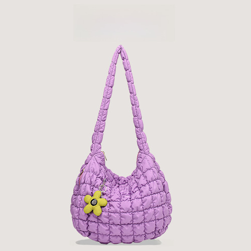 Underarm Cloud Bag  New Style Fashion Simple Single Shoulder Crossbody Pleated Bag Women Large Capacity Tote Puff Bag