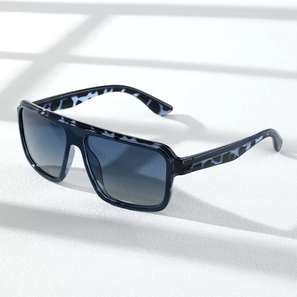 2025时尚欧美潮流偏光太阳镜高级墨镜TR大方框渐变片跨境专供K007