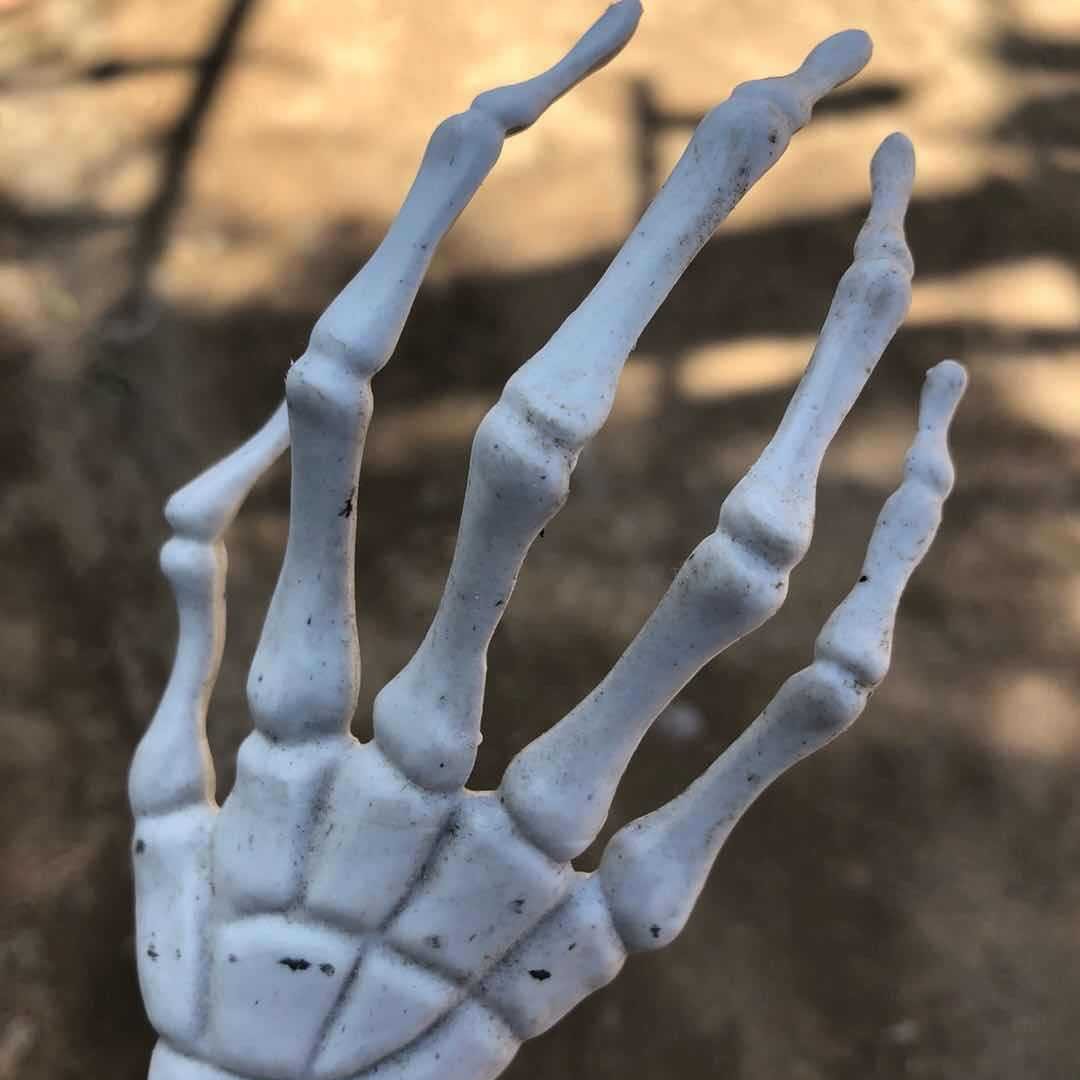 Simulación de huesos de mano, Halloween, casa embrujada, escapar de la habitación secreta, etc. accesorios de decoración, ayuda de vida pequeña