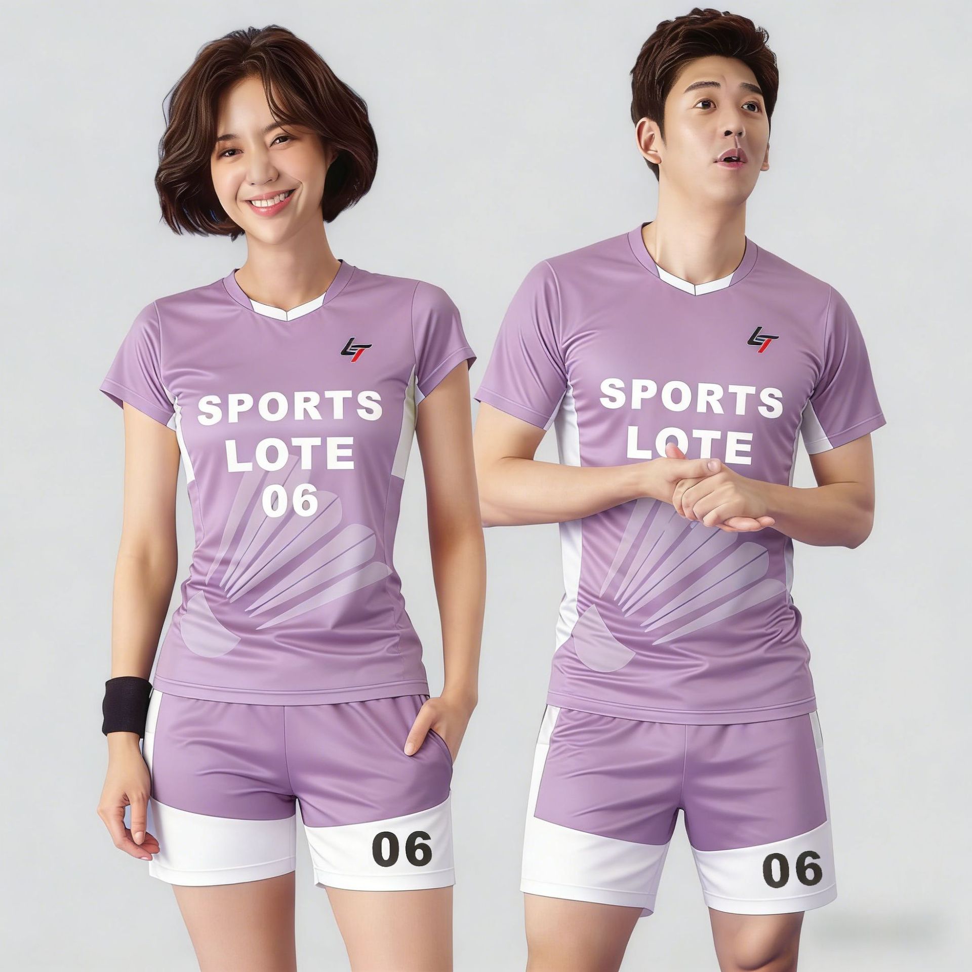 New Style Badminton Clothing, Antibacterial Quick-Drying Sports Suit for Adults and Children, Same Style for Couples