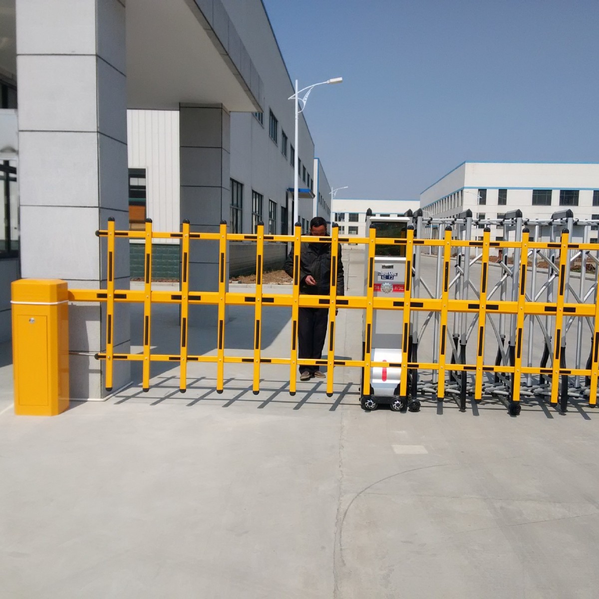 百胜3米-5米单层双层栅栏杆 智能道闸杆 道闸自动起落杆