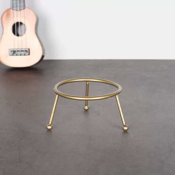 Creative round ball base support bracket wrought iron flower stand crystal ball flower pot vase display bracket incense burner bracket