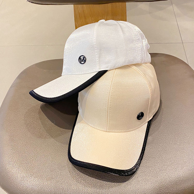 Nueva Xiaoxiang M gorra de béisbol estándar de primavera y verano de las mujeres de estilo coreano cara de moda de protección solar visera Cap ins marca de moda