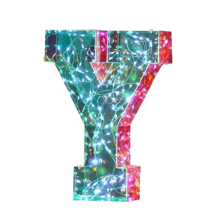 Luminous letter y
