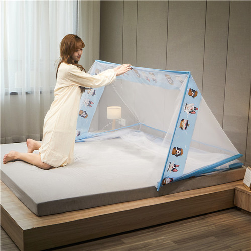 Internet celebrity foldable bottomless mosquito net portable baby mosquito net student dormitory single person can be stored without installation 