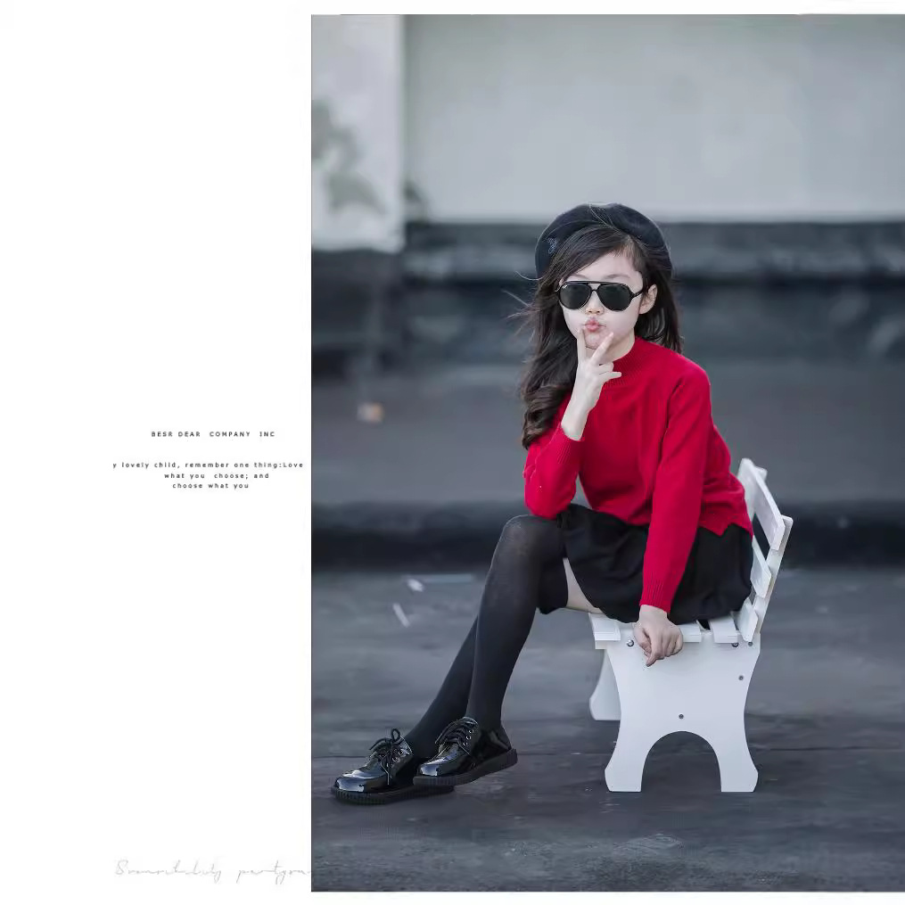 Falda plisada de moda para niñas falda infantil Otoño e Invierno Falda de niña japonesa 10-15 años