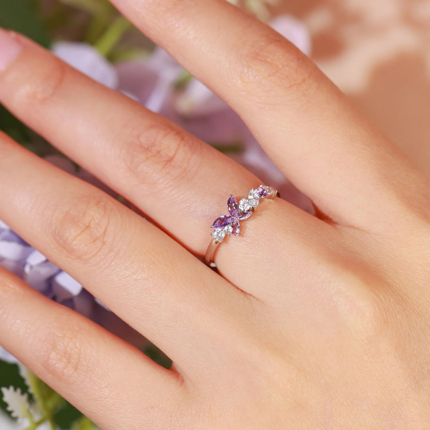 925 Sterling Silver Material Butterfly Pattern 925 Sterling Silver Butterfly Rings 925 Sterling Silver Rings
