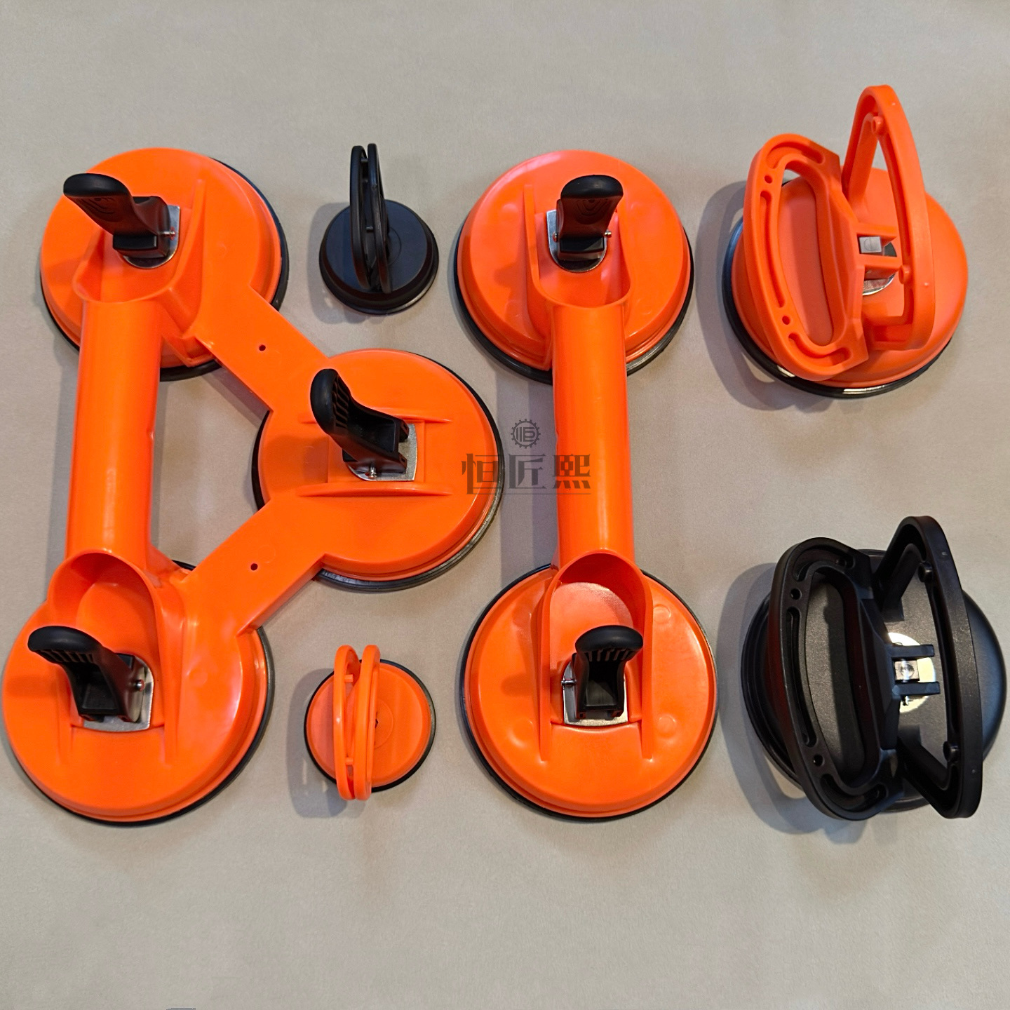 双爪三爪玻璃吸盘集成吊顶瓷砖吸提器凹陷修复搬运固定工具