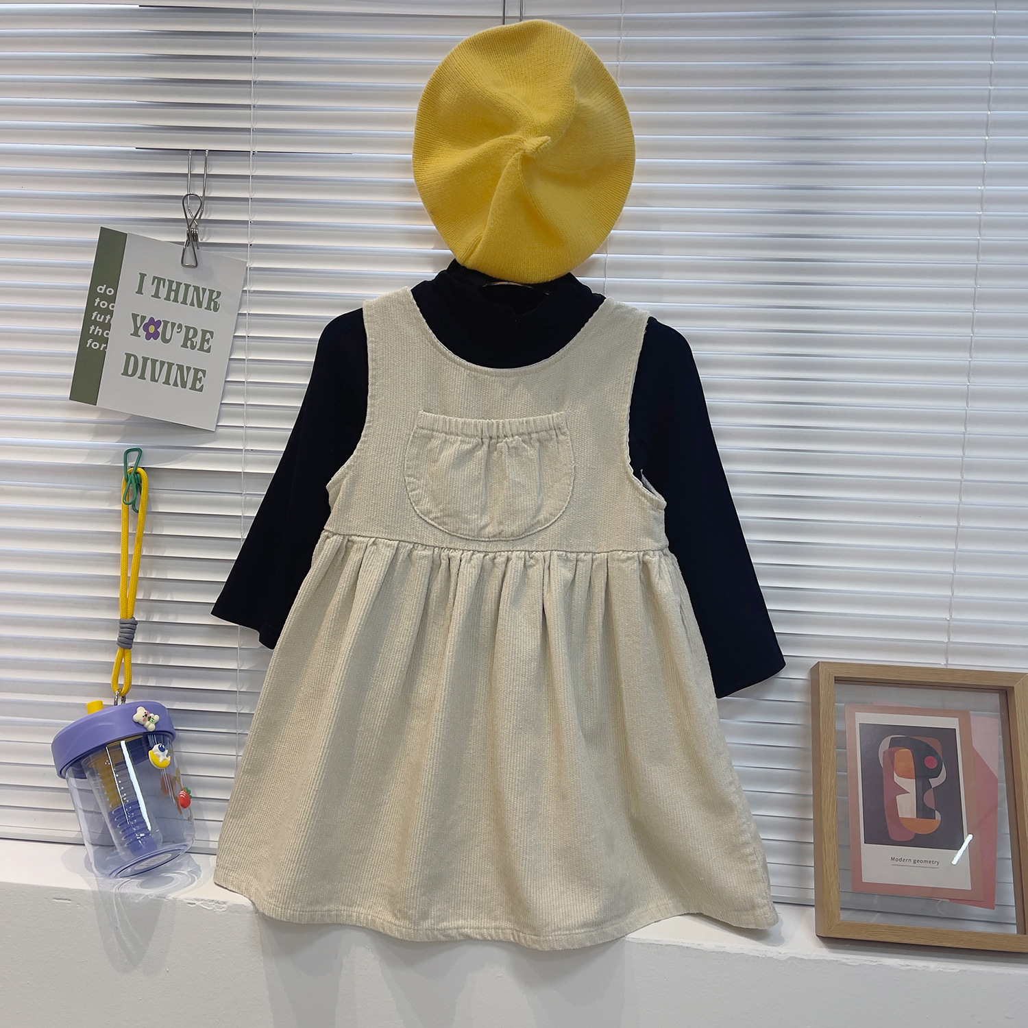2023 Koreaanse versie vest basis shirt tweedelig voor meisjes en baby's, dames schatset rok 23035_voghion.com