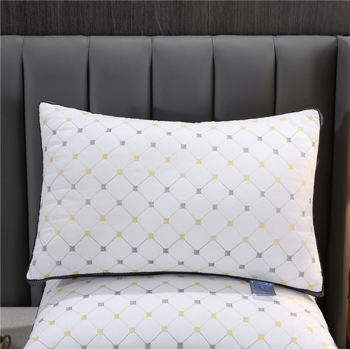 Five-star hotel pillow feather velvet pillow dormitory single pillow cervical vertebra sleep home one pair of two