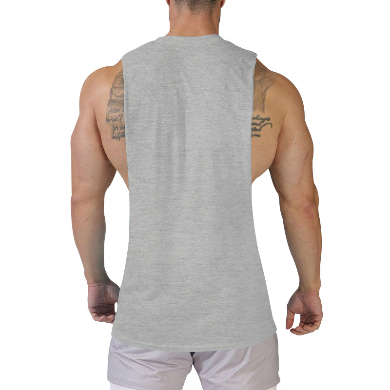 210g Weight Sleeveless Sleeve Length Cotton Blend, Polyester Fabric Type Regular Top Length Racerback Tank Tops Tops Type Casual Occasion Round Neck Neckline Loose Fit Type Solid Color Pattern Summer Season Men's Gender Simple Style Style Wholesale Men's Simple Style Solid Color Sleeveless Men's Tops 19