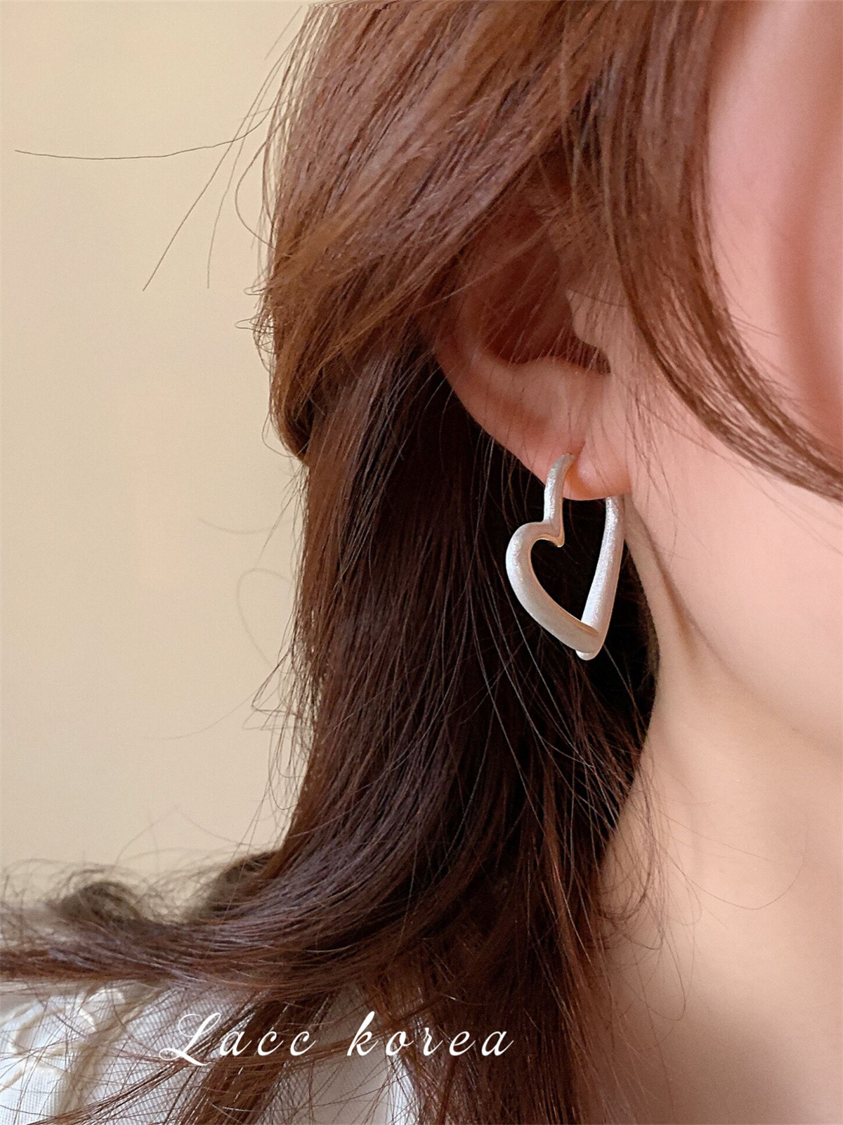 1 Pair Sweet Heart Shape Enamel Copper Hoop Earrings display picture 1